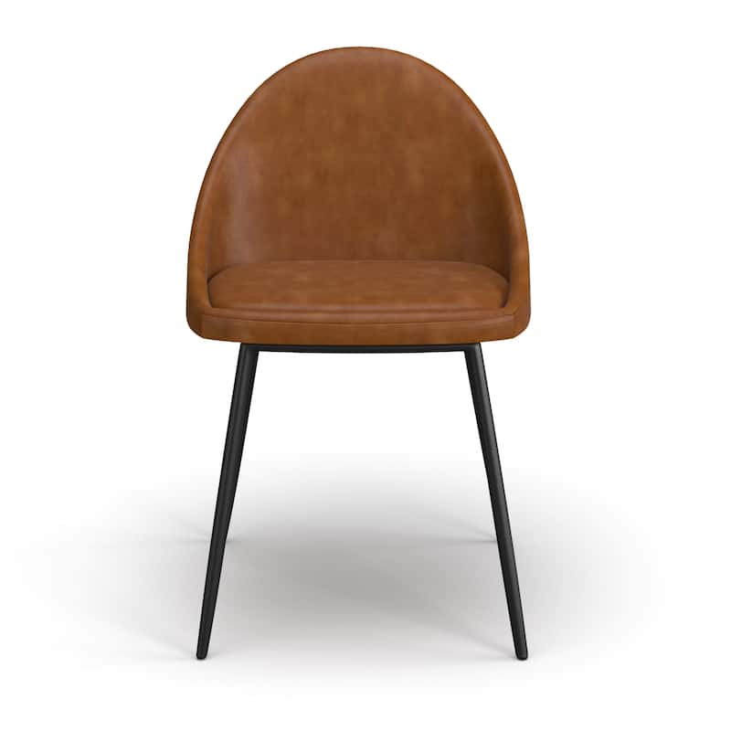 Marco Vegan Leather Chairs Black Legs (Set of 2)