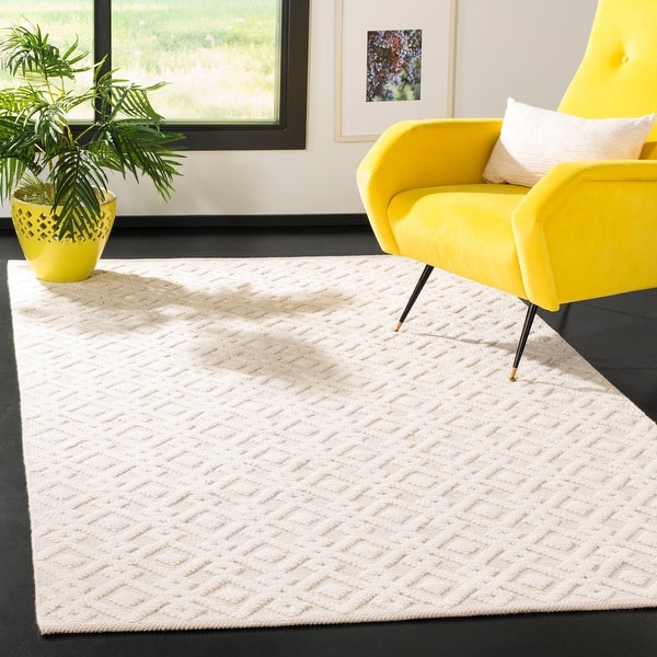 slide 2 of 54, SAFAVIEH Vermont Handmade Geometric Wool Area Rug 10' x 14' - Ivory