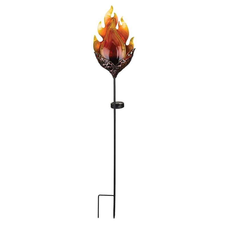 Blaze Solar Stake - Vintage - 7.25"x3.75"x37.5"