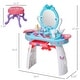 preview thumbnail 7 of 16, Qaba Kids Vanity Makeup Table Set with Chair, Pretend Play Toy for 3 Year Old Girls and Above