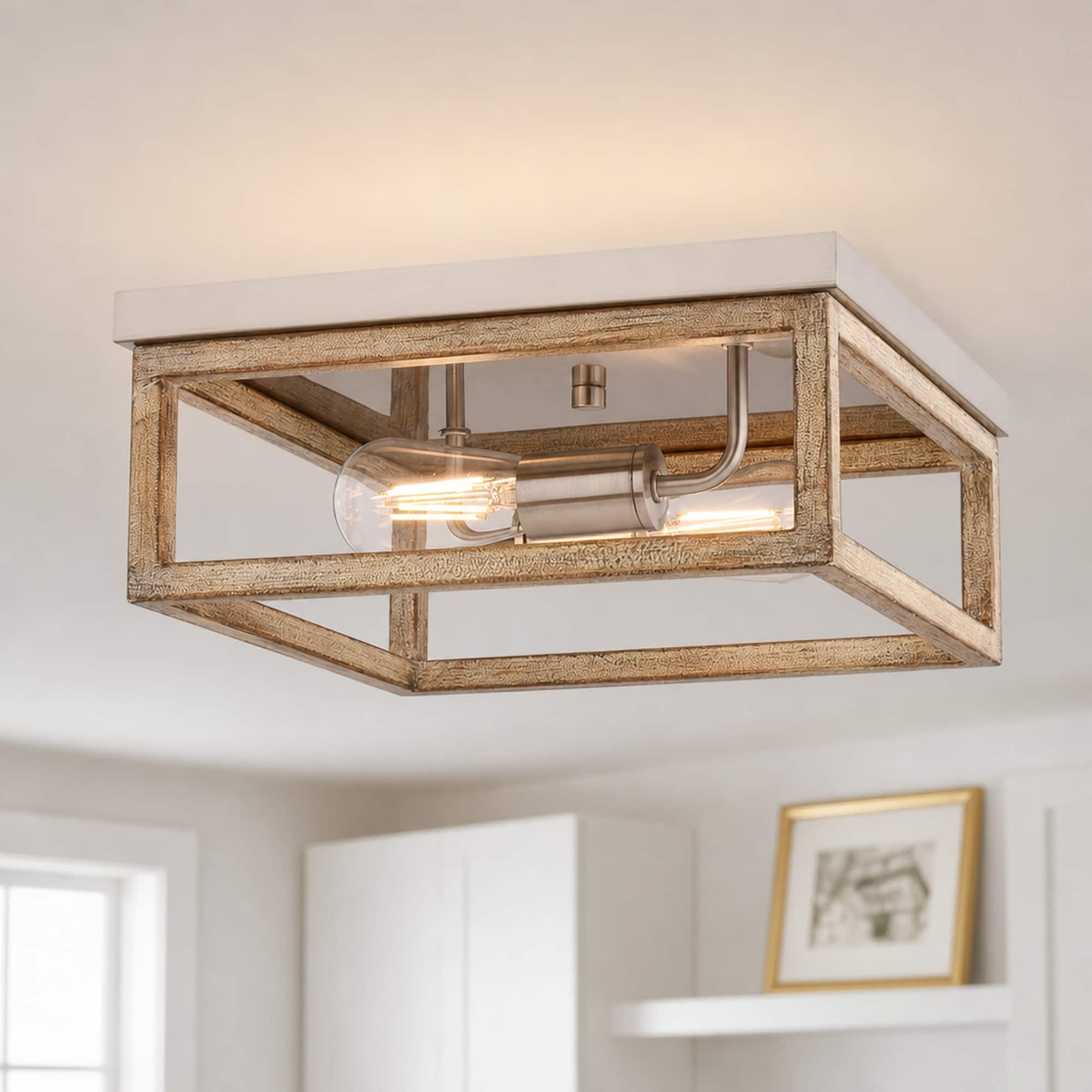 Option Satin Nickel and Light Oak