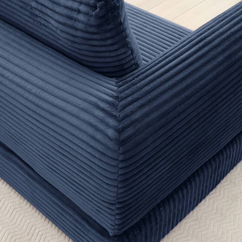 2-in-1 Folding Convertible Sofa Bed, Modern Corduroy Sleeper Couch