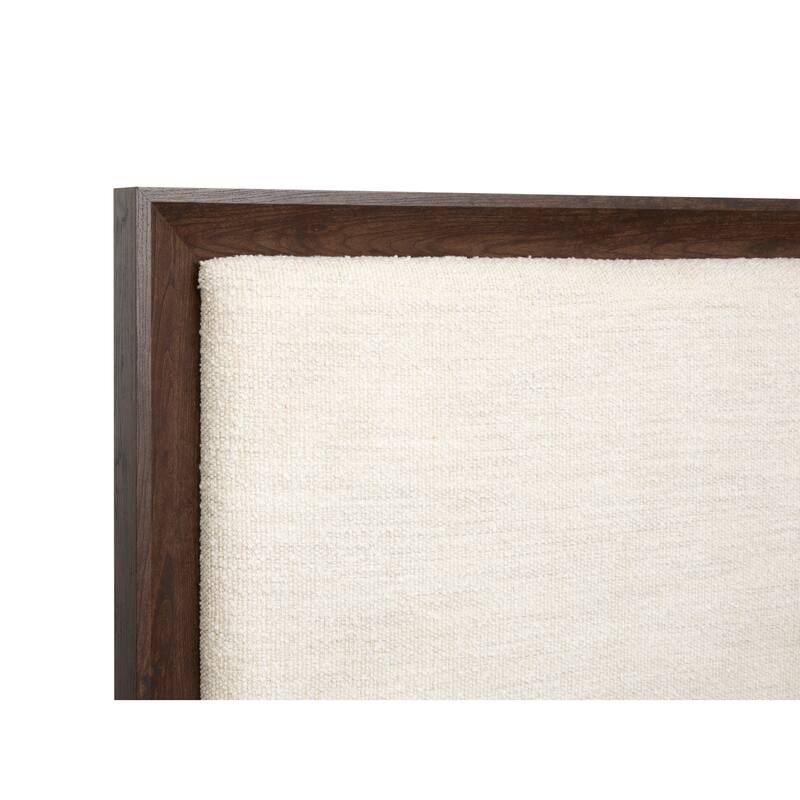 Magnussen Home Llewellyn Columbian Walnut Upholstered Panel Bed