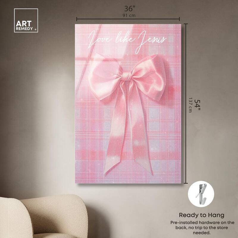 Love Like Jesus Bow Acrylic by Art Remedy, Ready to Hang