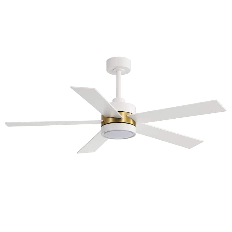 52-IN LED Ceiling Fan with Light Kit and Remote- 5 Blades