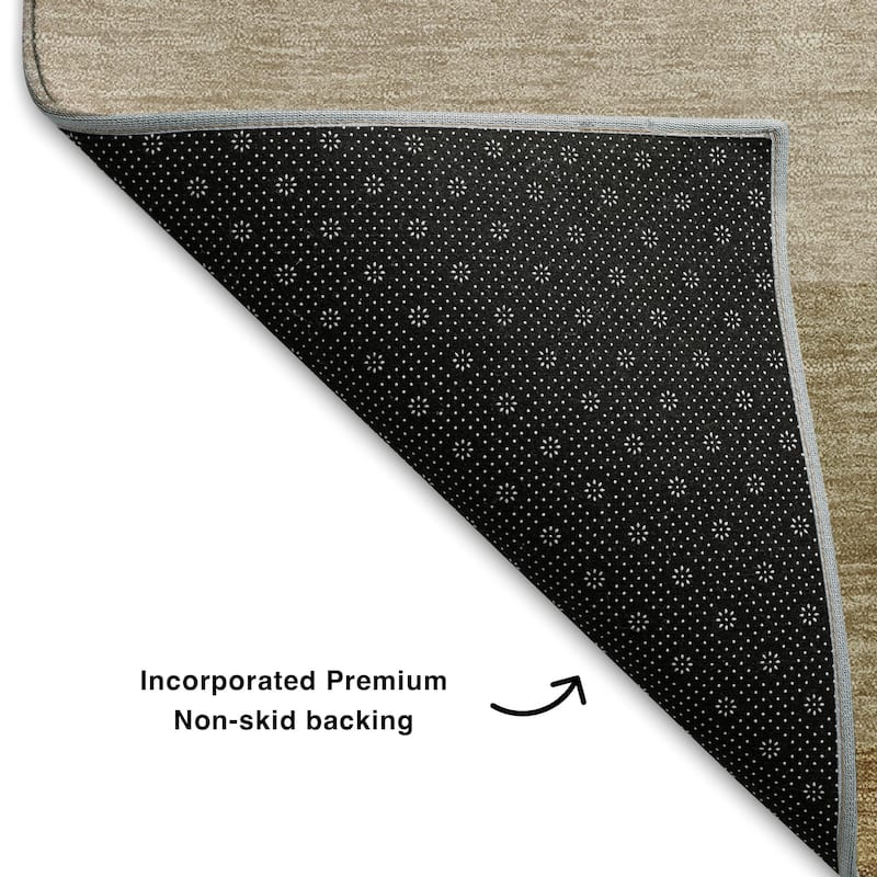 Premium Washable Super Soft Ombre Stripe Mayfield Rug