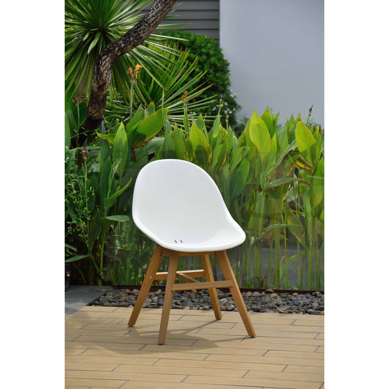 Amazonia Hawaii White 11 piece Extendable Rectangular Patio Dining Set - 11 Piece