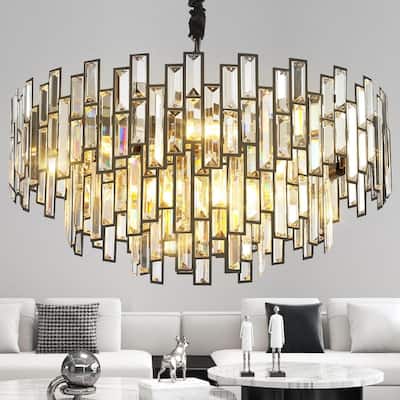 KAYLA 24in Chandelier 10-Light Crystal Chandelier