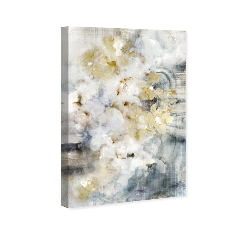 Wynwood Studio Canvas Abstract Flowering Petals White and Modern & Contemporary Wall Art Canvas Print