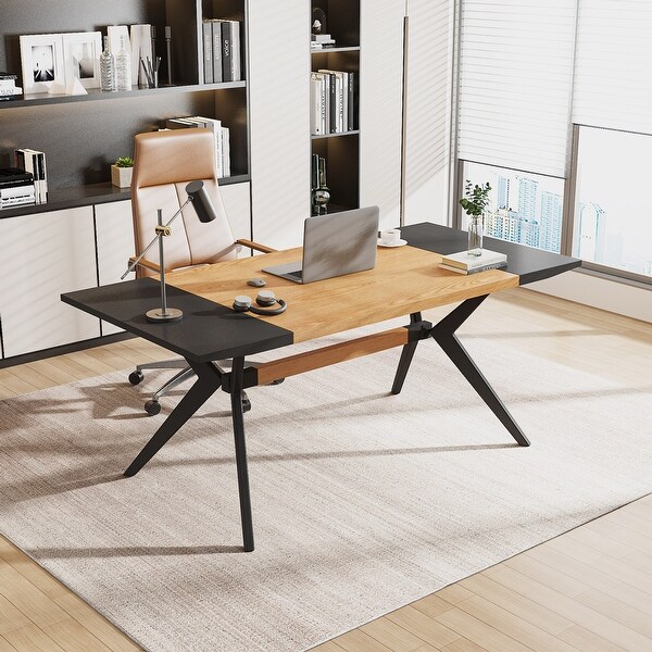 63 Inch Executive Desk Large Computer Office Desk Workstation Conference Table On Sale Bed Bath Beyond 38283598