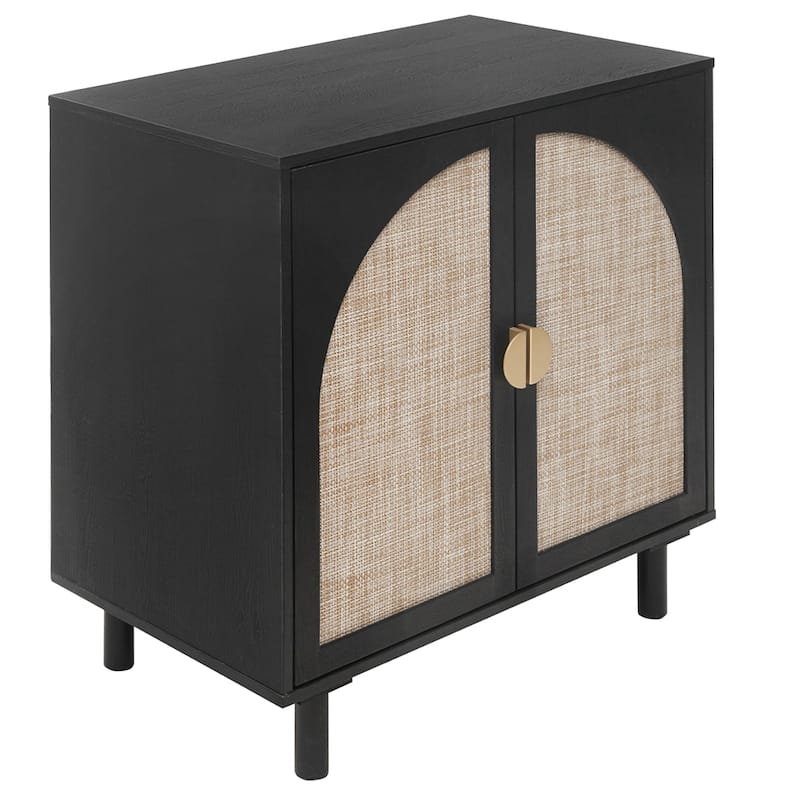 2 Door Dresser for Bedroom with Adjustable Laminates and Metal Handle