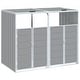 preview thumbnail 13 of 56, vidaXL Wheelie Bin Storage Rubbish Waste Bin Storage Steel