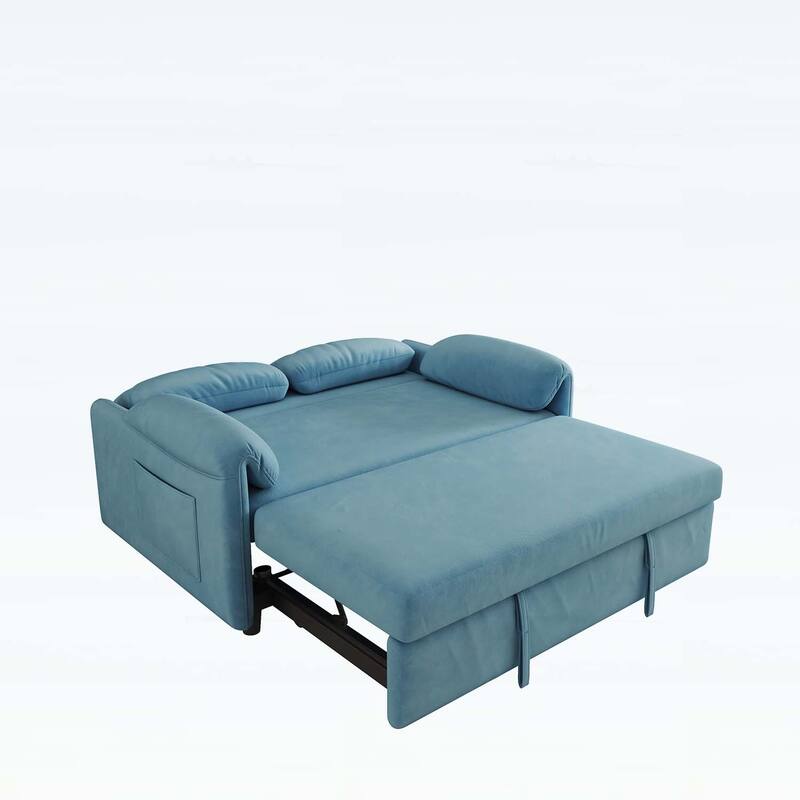 Sofa Centric Design: 54-Inch Sofa Bed with Dual Purpose - A Stylish Retractable Bed for Your Living Room