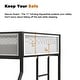 preview thumbnail 6 of 5, Twin Full Bunk Bed Metal w/Mesh Guard Rail for Kids&Adult,Low Profile