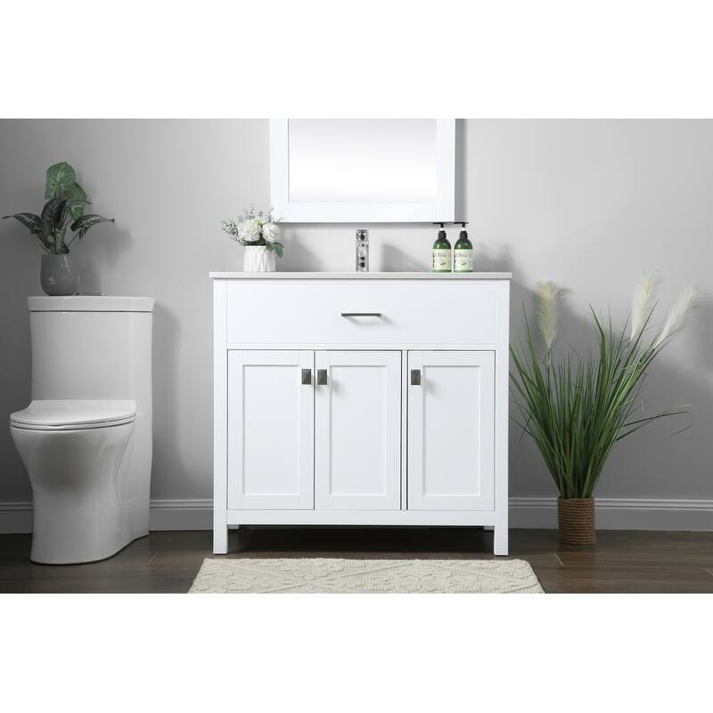 Elegant Lighting VF28836 Harrison 36" Free Standing Single Basin
