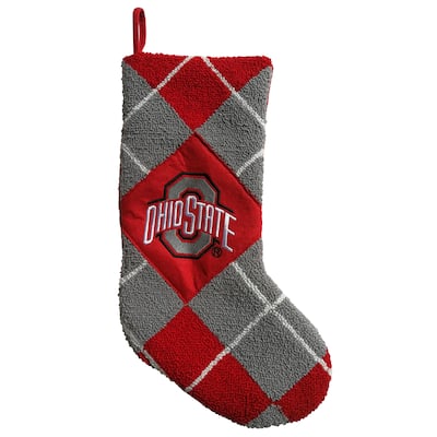 20 inch Ohio State Hooked Stocking - red