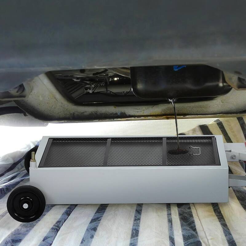 15 Gallon Low Profile Oil Drain Pan with 180W Electric Pump for Changing Oil on Cars, SUVs, Trucks, RVs