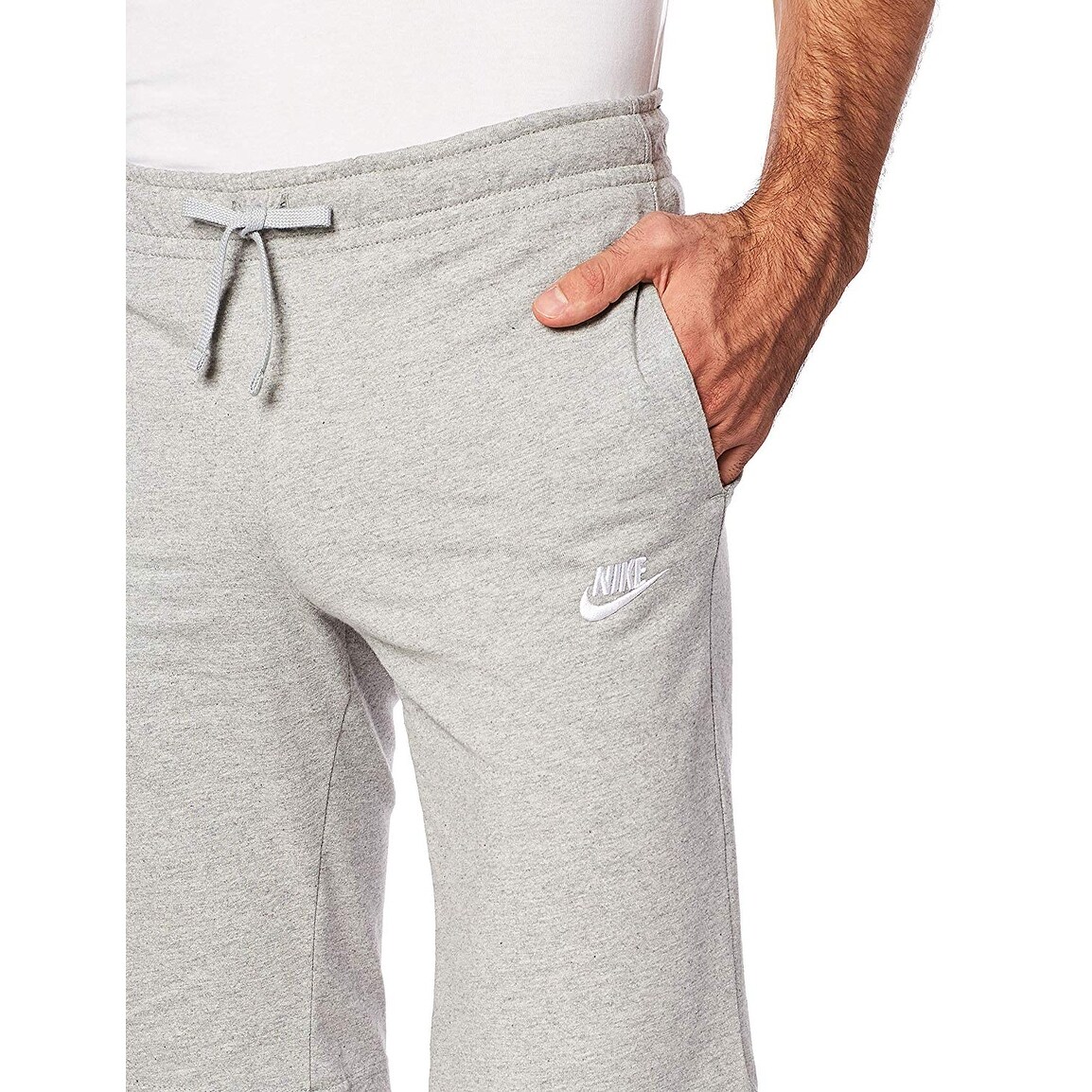 mens nike jersey shorts grey