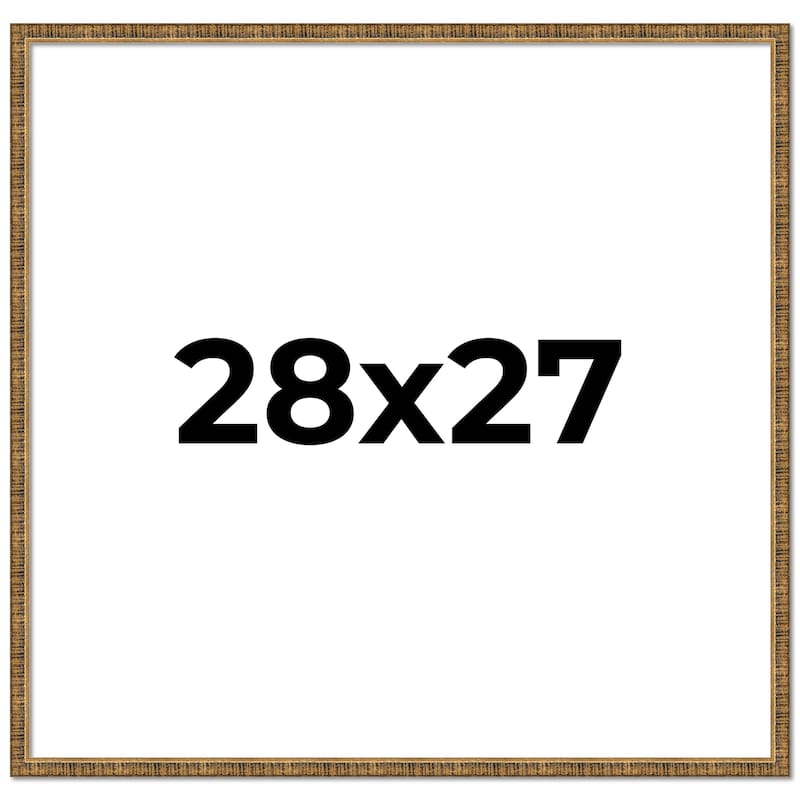 28x27 Frame Gold Solid Wood Picture Frame - Complete Modern Photo