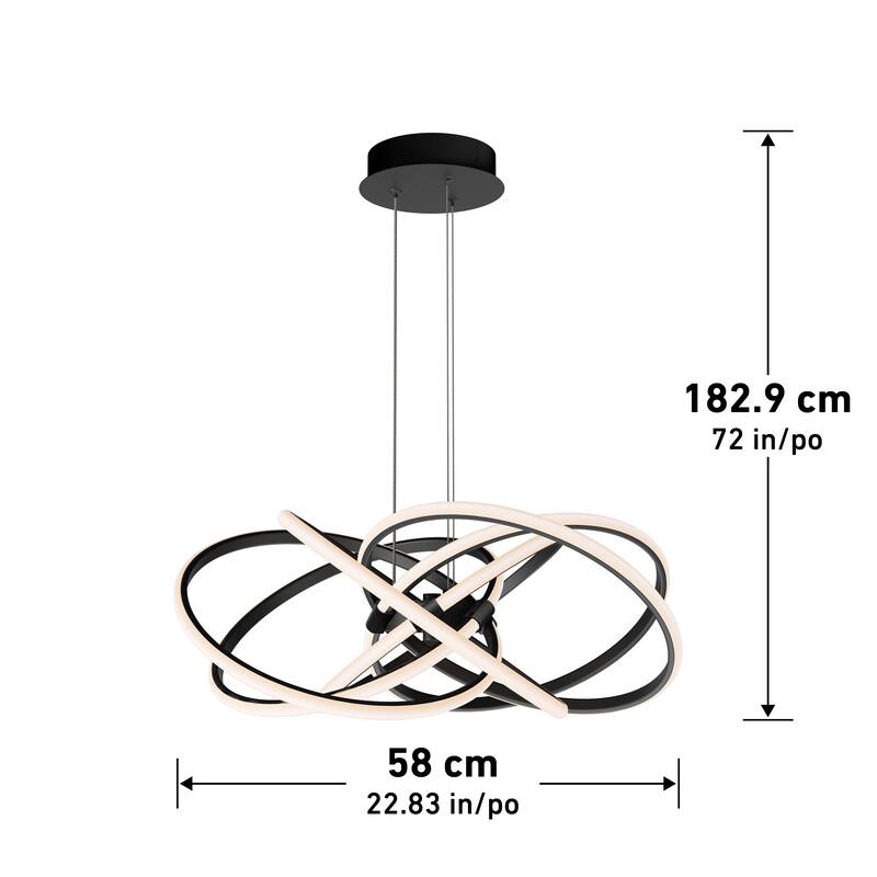 Artika Maelstrom LED Pendant, Black