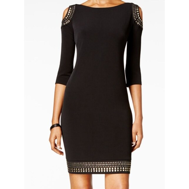 black bodycon dress size 18