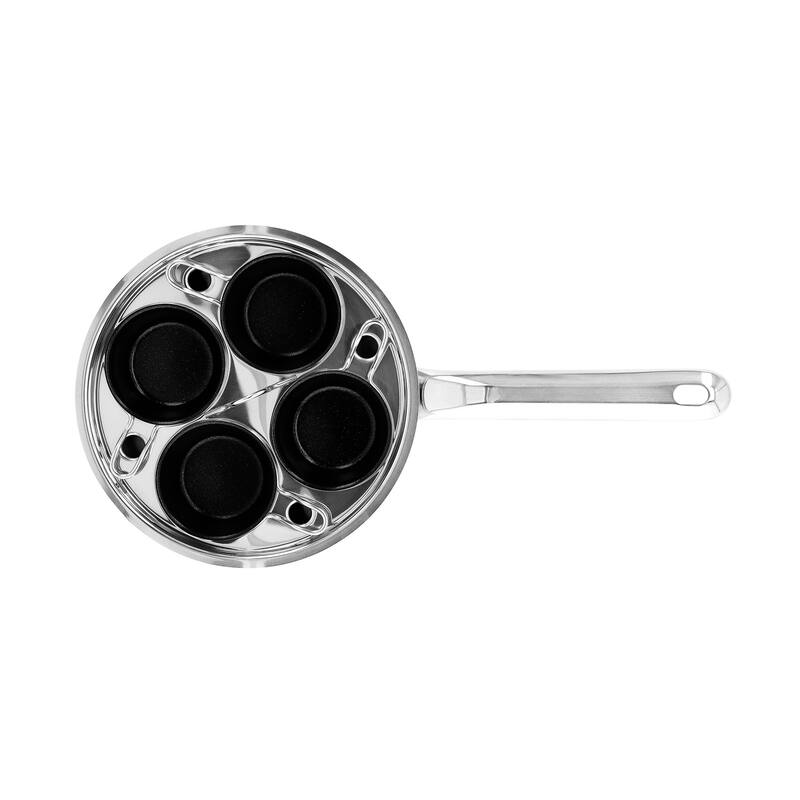 Demeyere Resto 4-cup Stainless Steel Egg Poacher Set - 4-pc