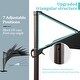 preview thumbnail 12 of 30, VredHom 11.5 Ft Round Cantilever Patio Umbrella with Cross Base