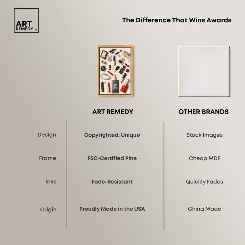 Luxury Makeup Collection Canvas by Art Remedy