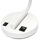 preview thumbnail 23 of 35, Lalia Home Modern Iron Desk Lamp with USB Port and Glass Shade - N/A