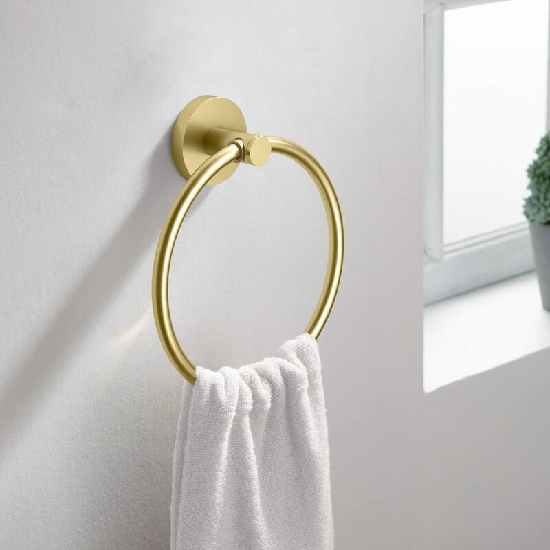Circular 4-Piece Bathroom Hardware Set