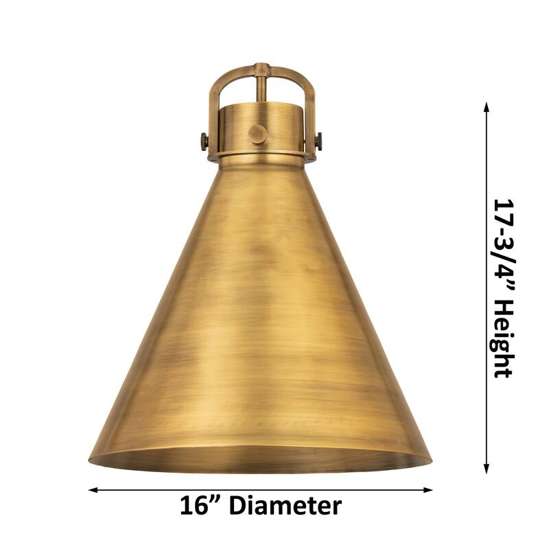 Innovations Lighting Newton Metal Cone - 1 Light 16" Cord Hung Pendant