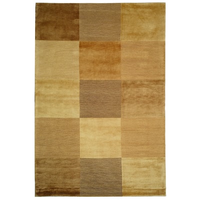 SAFAVIEH Couture Hand-knotted Tibetan Tawni Modern Wool Rug