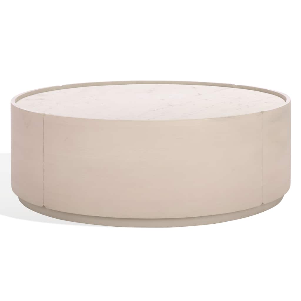 SAFAVIEH Couture Alanabella Marble Roundd Coffee Table - 44"W x 44"D x 15"H