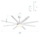 preview thumbnail 22 of 44, 65 Inch Black/White/Gold LED Ceiling Fan with Light Remote(8-Blade)