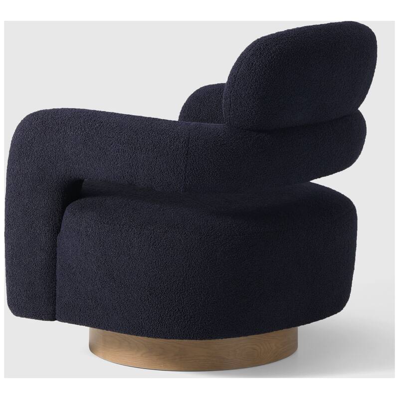 Bayville 29" Wide Sherpa Swivel Chair