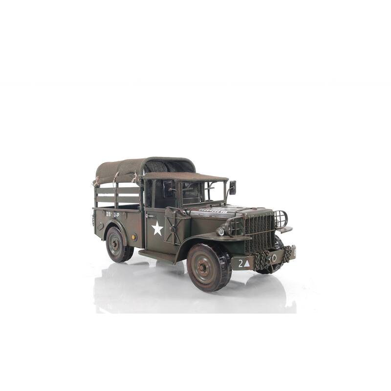 c1951 Dodge M42 Command Truck Sculpture - 13.5 x 6 x 6.75