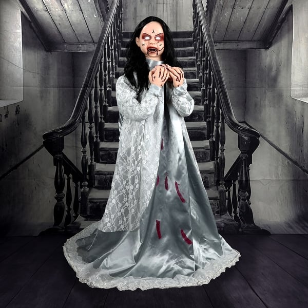 slide 2 of 15, Haunted Hill Farm Rosemary by Tekky, Premium Halloween Animatronic