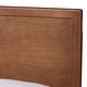 preview thumbnail 25 of 31, Jiro Platform Bed - Mid-Century Modern Wood Bed Frame with Panel Headboard and Angled Legs for Bedroom or Guest Room
