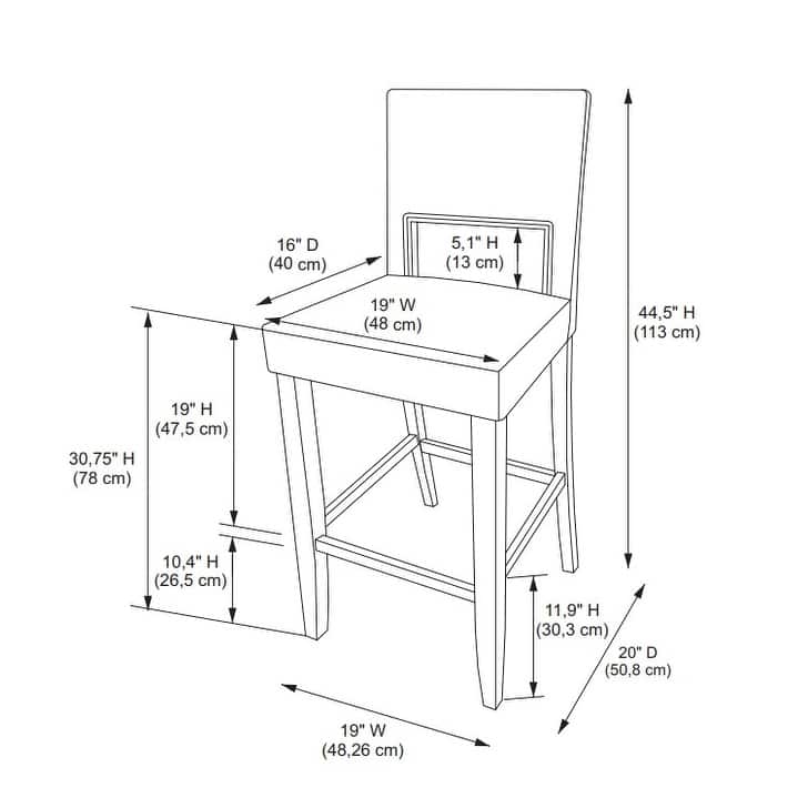 Linon Warren Faux Leather 30.75-inch Bar Stool
