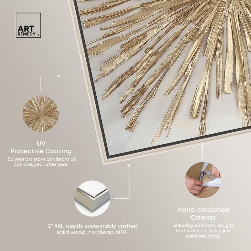 Golden Zenith Canvas by Art Remedy