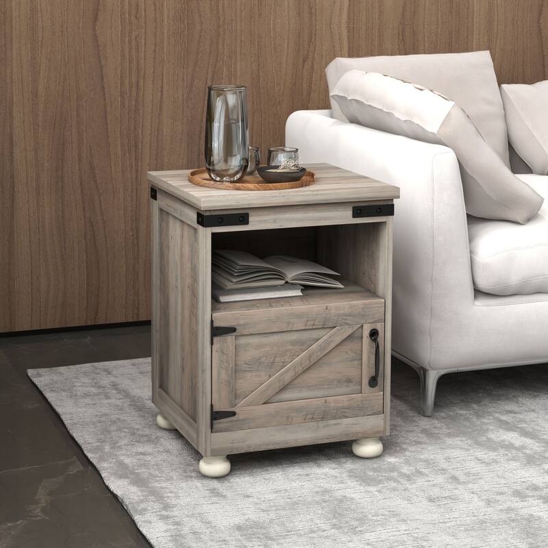 Small Side Table Sofa Table with Storage
