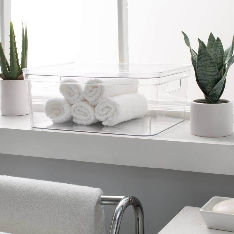 Simplify 4 Pack Lidded Storage Bin
