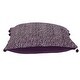 preview thumbnail 3 of 2, Woven Square Throw Pillow with Pom Pom - 18" - Purple
