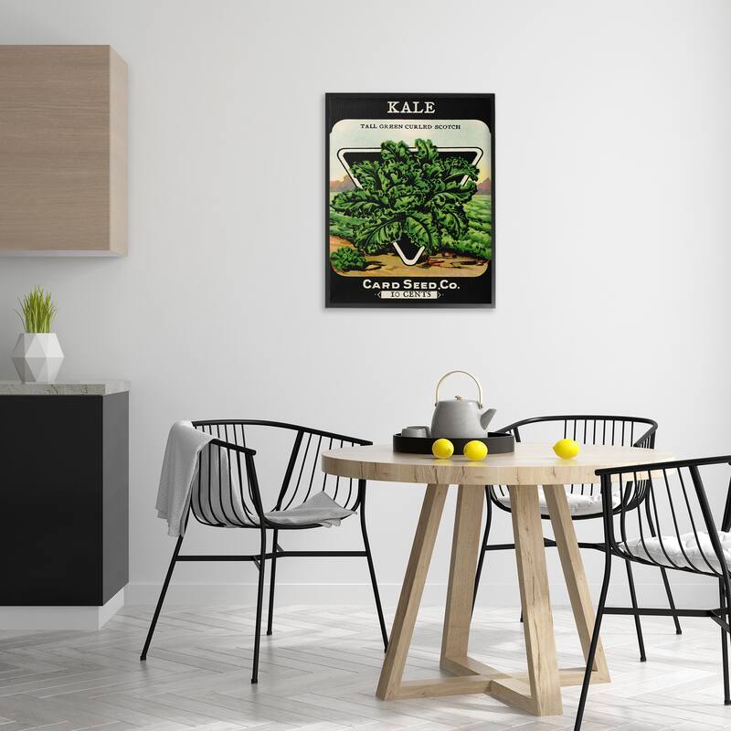 Stupell Vintage Garden Kale Framed Giclee Art Design By Lil' Rue