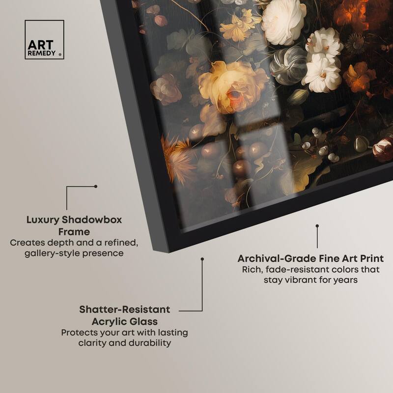 Shadowed Petal Secrets II Shadowbox by Art Remedy
