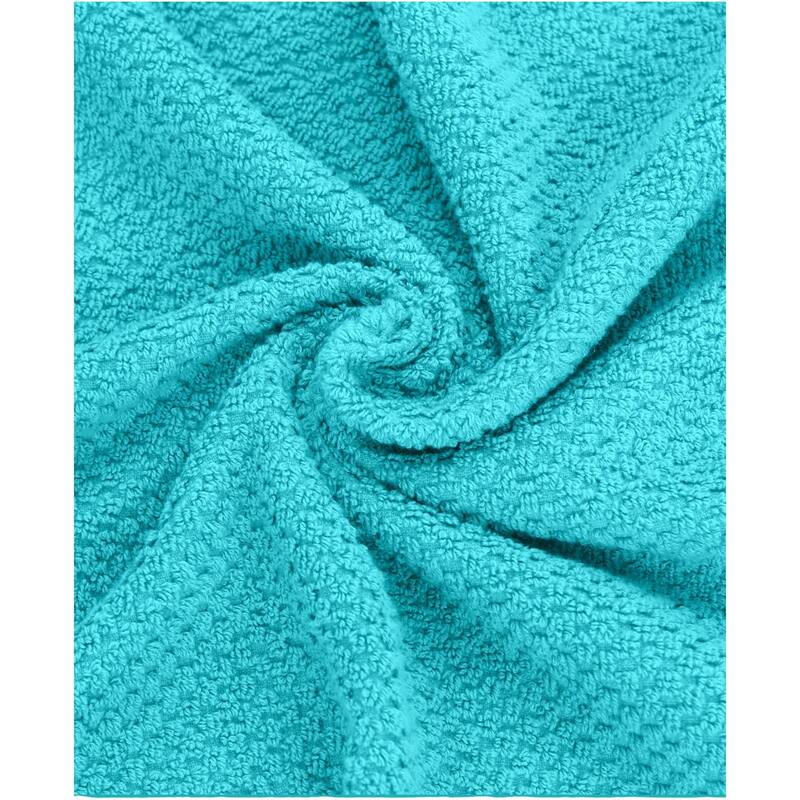 Feather and Stitch NY 650 GSM Premium Cotton 6 Piece Towel Set Super Absorbent Quick Dry Spa Quality