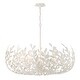 preview thumbnail 3 of 5, Broche 12 Light Matte White Chandelier
