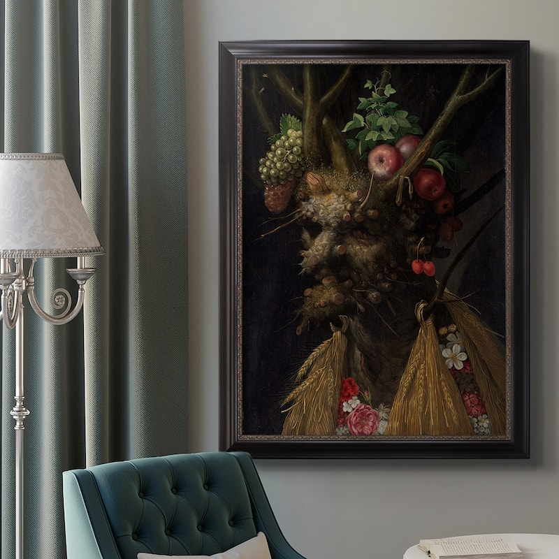 Four Seasons in One Head Premium Framed Canvas- Ready to Hang