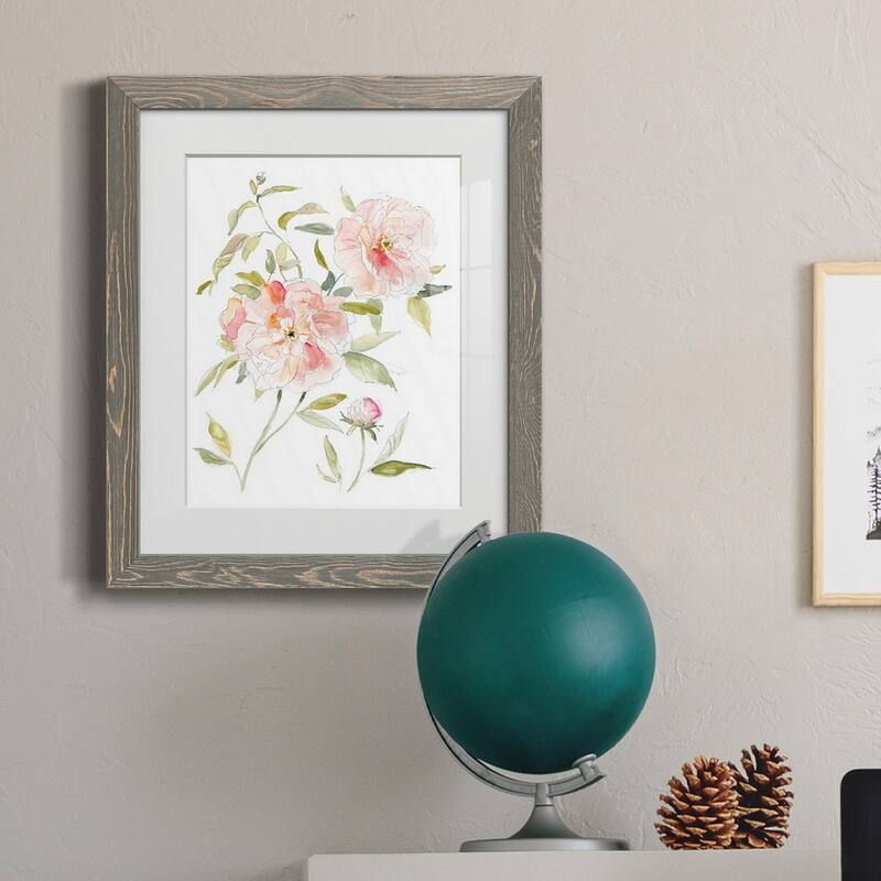 Sketchbook Cottage Rose II-Premium Framed Print - Ready to Hang