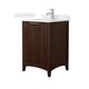 Option Dark Walnut / Carrara Cultured Marble Top /